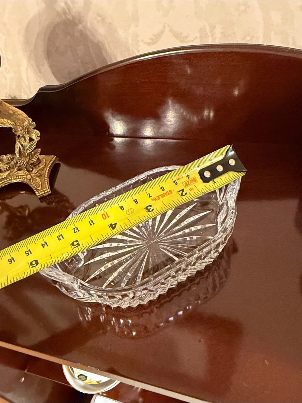 Waterford Crystal  tray , trinket Dish, soap dish ,